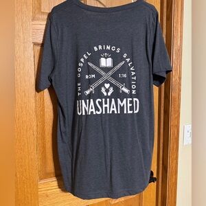 Gray Unashamed Graphic T-Shirt